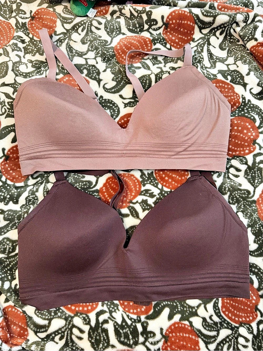 Joyspun Two Bra Set in Brown & Pink Size XL Like New